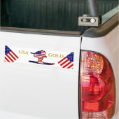 SKIER バンパーステッカー (トラック上)