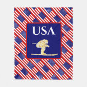 SKIER フリースブランケット (正面)