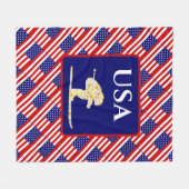 SKIER フリースブランケット (正面(横))