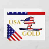 SKIER ポストカード (正面/裏面)