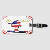 SKIER ラゲッジタグ (正面横)