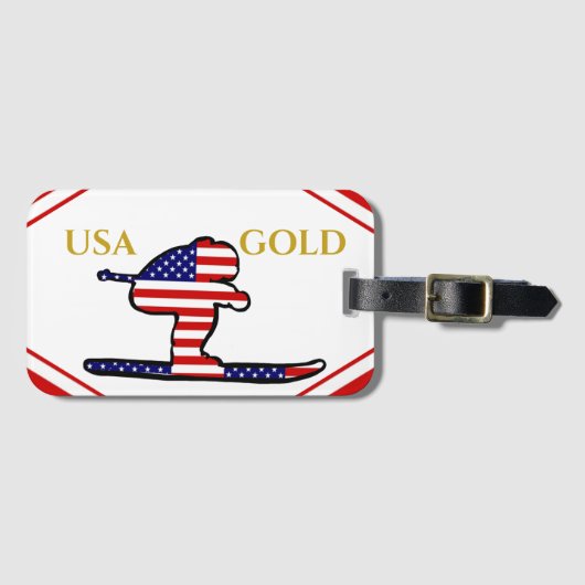 SKIER ラゲッジタグ (正面横)