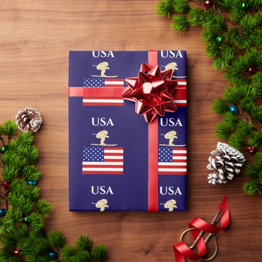 SKIER ラッピングペーパー (クリスマスギフト)