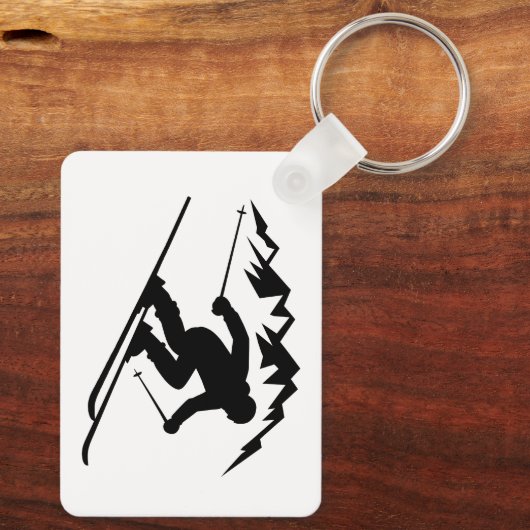 Skier Silhouette キーホルダー (裏面)