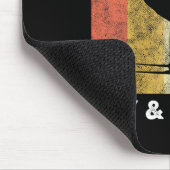 Skier Ski Retro Sportswoman Try Snow Sport  マウスパッド (コーナー)