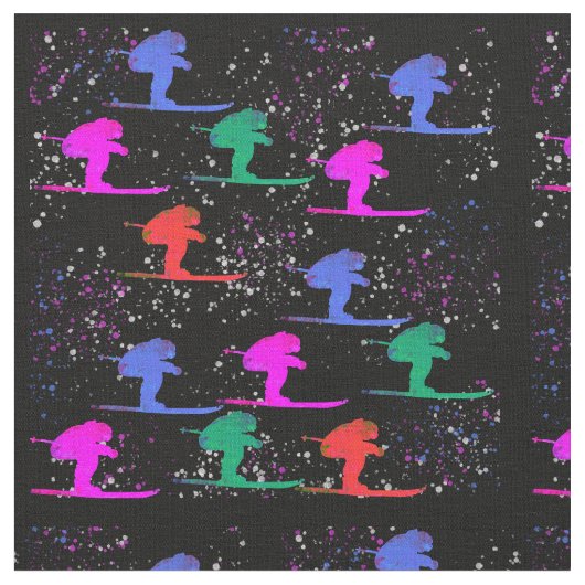 Skiers ファブリック (クローズアップ)