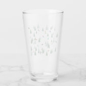 Skiers Downhill Skiing Illustration  タンブラーグラス (裏面)