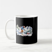 Skiers Men Still Go Skiing In Their Seventies Birt コーヒーマグカップ (左)