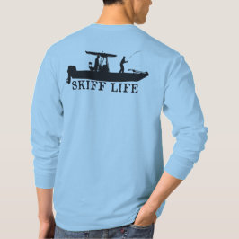 Skiff Life T-Topボート魚釣り- Center Console Tシャツ