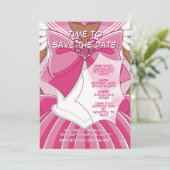 [SKII] Pink Magical Girl Birthday Invitation 招待状 (スタンド正面)