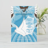 [SKIII] 青い魔法少女の誕生日パーティー招待状 招待状 (スタンド正面)