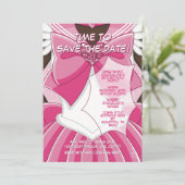 [SKIII] Pink Magical Girl Birthday Invitation 招待状 (スタンド正面)