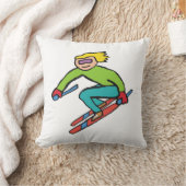 Skiing クッション (ブランケット)