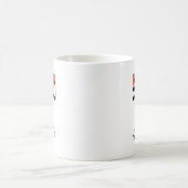 Skiing Adventure With Mount Fuji Japanese Style  コーヒーマグカップ (中央)