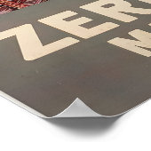 Skiing Alps Zermatt Switzerland Vintage Travel ポスター (角)