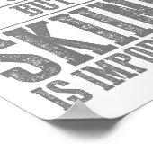 Skiing Art For Men Women Kids Winter Sport Ski Lov ポスター (角)