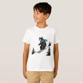 Skiing Bear, Funny Wintersports, Dad Ski Slope, Fu Tシャツ (正面フル)