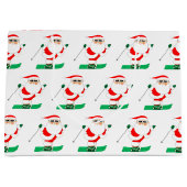 Skiing Christmas Holiday ラージペーパーバッグ (正面)