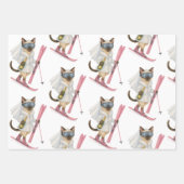 Skiing for Bride on slope  ラッピングペーパーシート (正面)