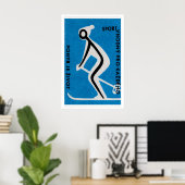 Skiing for Health - Matchbox Print - Czech Wall ポスター (ホームオフィス)