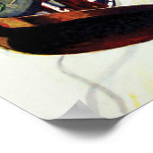 Skiing in Arosa, Switzerland ポスター (角)