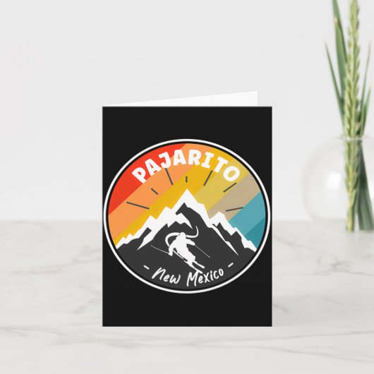 Skiing In Pajarito New Mexico  カード (正面)