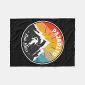 Skiing In Pajarito New Mexico  フリースブランケット (正面(横))