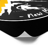 Skiing In Pajarito New Mexico ポスター (角)