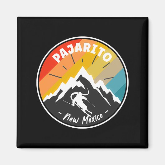Skiing In Pajarito New Mexico  マグネット (正面)