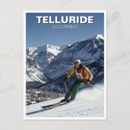 Skiing in Telluride Colorado ポストカード