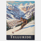 Skiing in Telluride Colorado マグネット (正面)