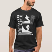 Skiing Is Life Skiing Skier Winter Snowboard Snowb Tシャツ (正面)