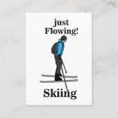 Skiing Just Flowing Ski Instructor 名刺 (正面)