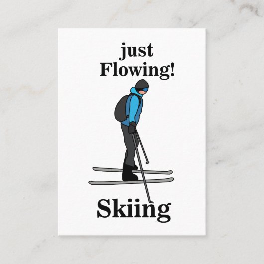 Skiing Just Flowing Ski Instructor 名刺 (正面)