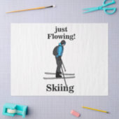Skiing Just Flowing Skier 薄葉紙 (クラフト)