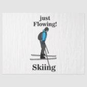 Skiing Just Flowing Skier 薄葉紙 (正面)