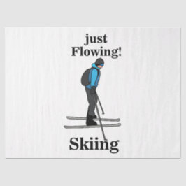 Skiing Just Flowing Skier 薄葉紙