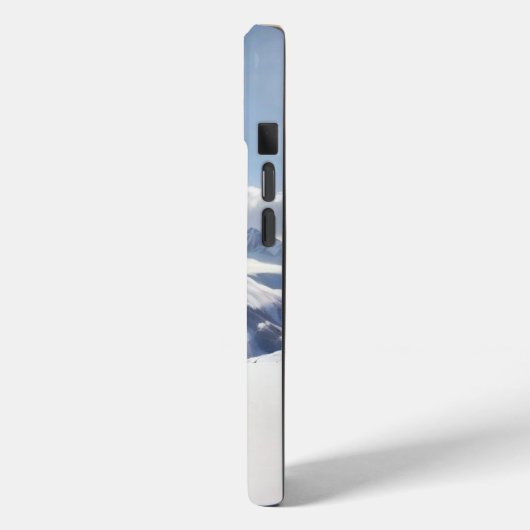 Skiing Mountain Scene personalize  Case-Mate iPhoneケース (裏面 / 左)