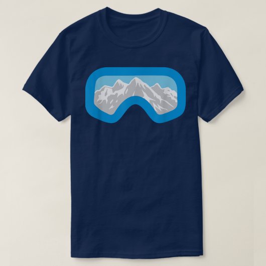 Skiing or Snowboard Goggle Tシャツ (デザイン正面)
