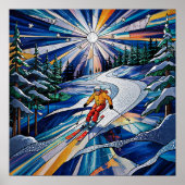 Skiing Poster ポスター (正面)