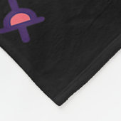 Skiing Rabbit Ski Poles Ski Goggles Easter Bunny  フリースブランケット (角)