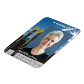 Skiing Skier Memorial Keepsake マグネット (左側)