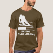 Skiing Skills Loading Bar Tシャツ (正面)