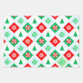 Skiing Snow Skier Holiday Gift ラッピングペーパーシート (正面2)