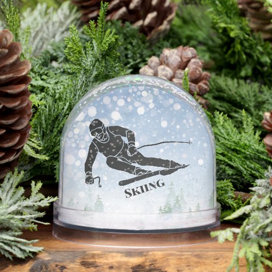Skiing Sport Design Snow Globe (冬)