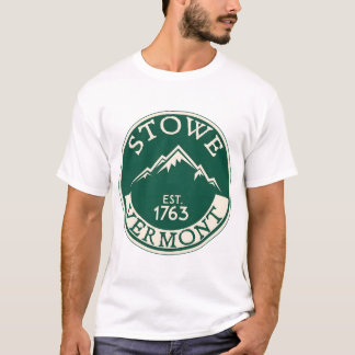 SKIING STOWE VERMONT SKI MOUNTAINS SNOWBOARD � Spi Tシャツ