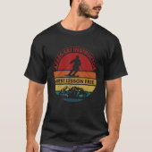 Skiing Trip Skier Apres Ski Instructor First Lesso Tシャツ (正面)