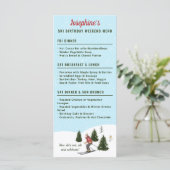 Skiing Women On Slopes Ski Trip Birthday Getaway メニュー (スタンド正面)