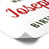 Skiing Women Ski Trip Birthday Party Welcome ポスター (角)