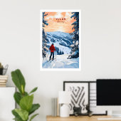 Skiing Ylläs Norway Poster 1 ポスター (ホームオフィス)